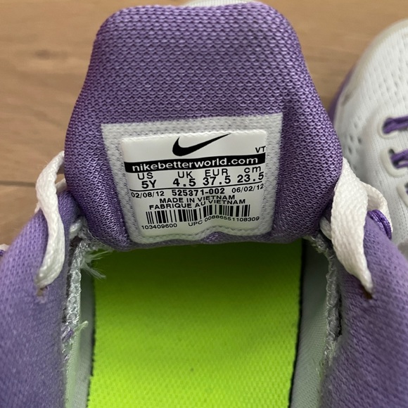 Nike Lunarglide 4 Pure Platinum Court Youth 5/Women’s 6.5 - Picture 3 of 6